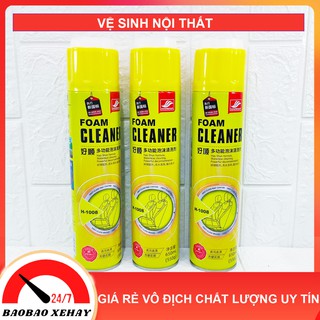 Chai xịt vệ sinh nội thất ô tô, Chất tẩy vệ sinh ghế da, Vệ sinh ghế nỉ, ghế vải, ghế Sofa foam cleaner