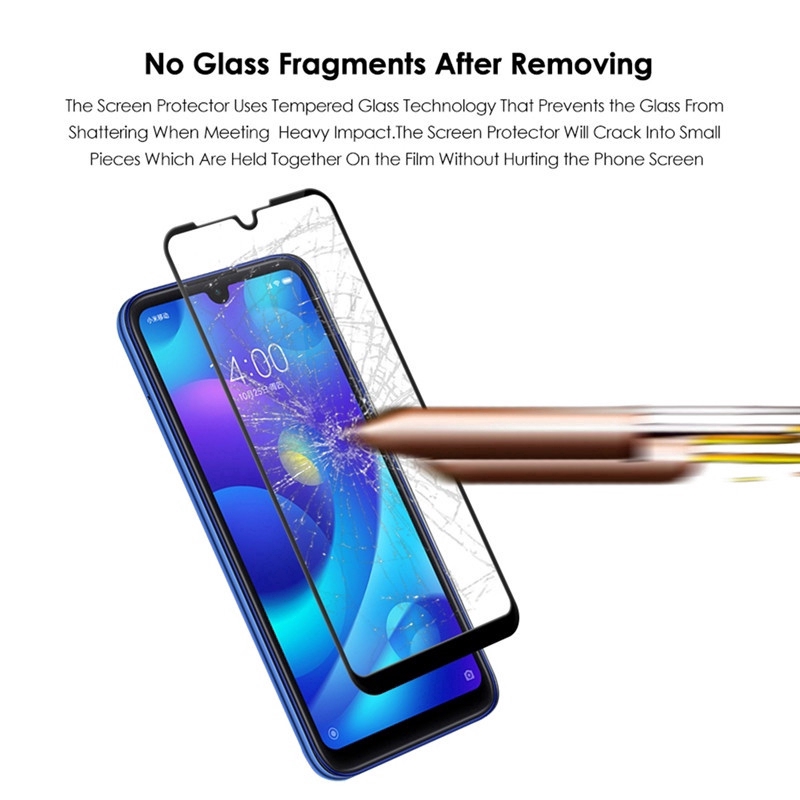 Redmi Note 10 Pro Tempered Glass Full Coverage Glass Film For Xiaomi Redmi 7A 8A 9A Note 7 6 5 8 9 Pro 6A 9S 9C Screen Protector and Camera Lens Glass Protector