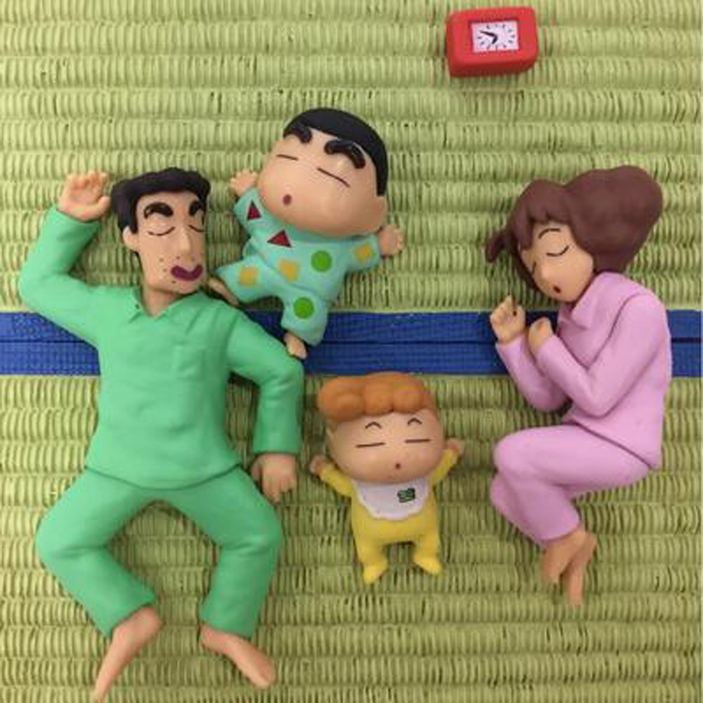 Set 5 Mô Hình Pvc Nhân Vật Phim Hoạt Hình Shin Cậu Bé Bút Chì