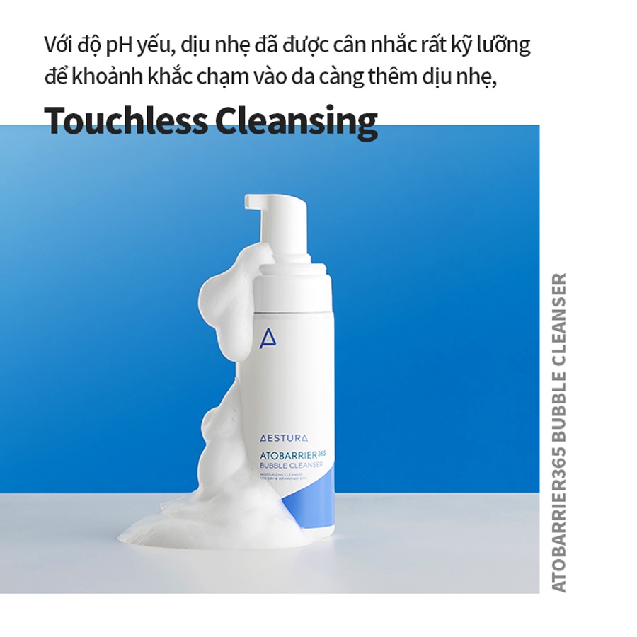 Sữa Rửa Mặt Dưỡng Da Dạng Bọt Aestura Atobarrier365 Bubble Cleanser 150ml GomiMall