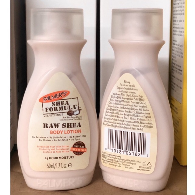 Sữa Dưỡng Thể Giữ Ẩm Bơ Hạt Mỡ Palmer’s (Palmer) Shea Formula Raw Shea Body Lotion