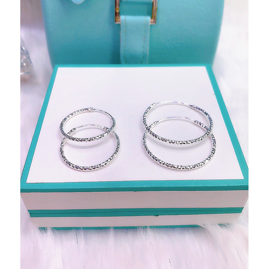 Bông tai bạc vòng tàu Minh Tâm Jewelry, Khuyên tai vòng tàu tròn bạc ta