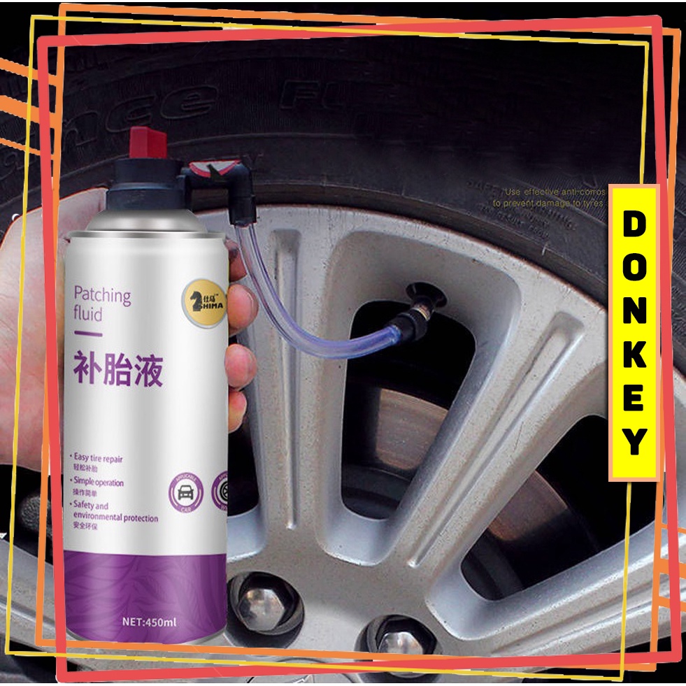 Bình Xịt Vá Lốp Và Bơm Hơi Khẩn Cấp Tự Động Cho Ô Tô Tiện Lợi SHIMA 450ML