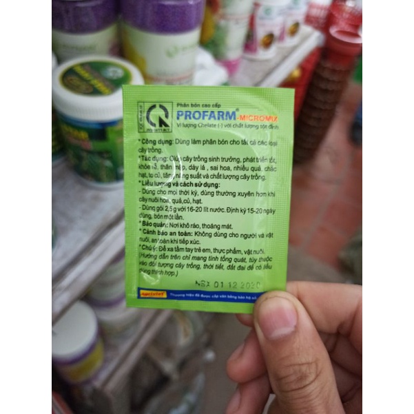 Gói vi lượng cho cây