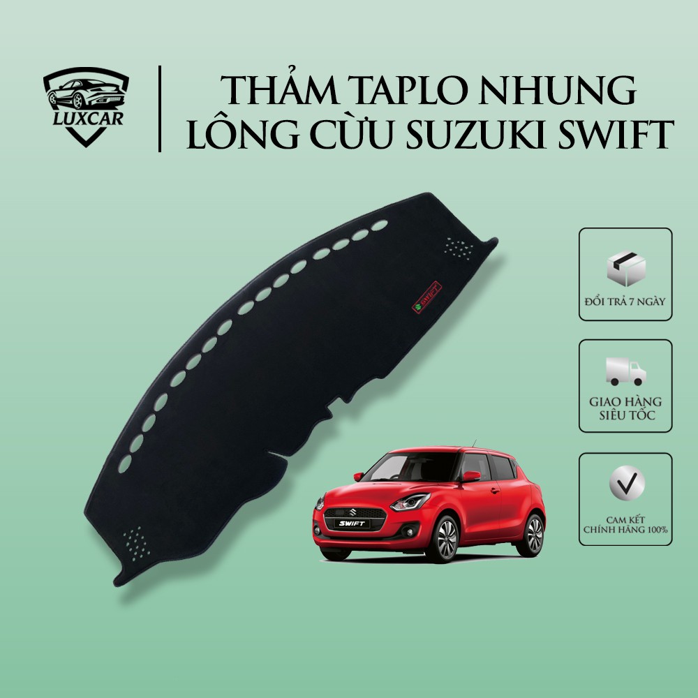 Thảm TAPLO Nhung Lông Cừu xe SUZUKI SWIFT đời 2019 và 2020 cao cấp LUXCAR