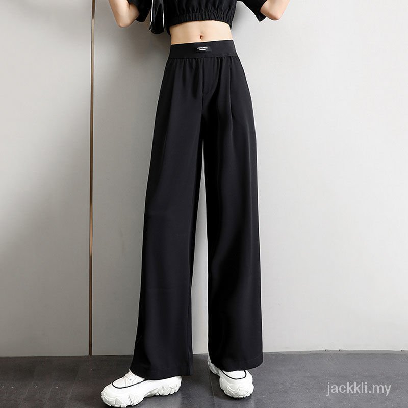 quần ống rộng Lưng Cao Chất Liệu Lanh Thời Trang Mùa Thu Mới Cho Nữ Drooping2021Spring | BigBuy360 - bigbuy360.vn