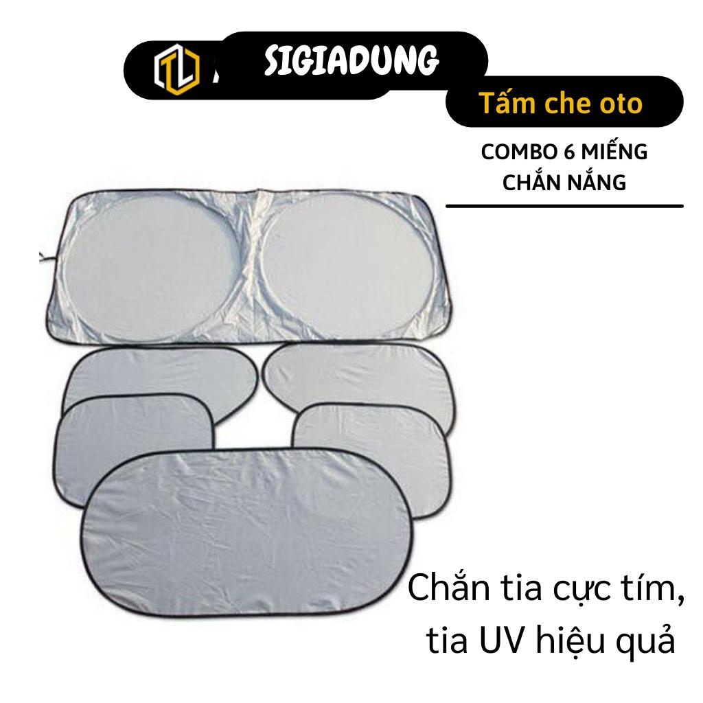 GIÁ SỈ Bộ 6 tấm che nắng cho ô tô, Bạt che nắng xe hơi 5401