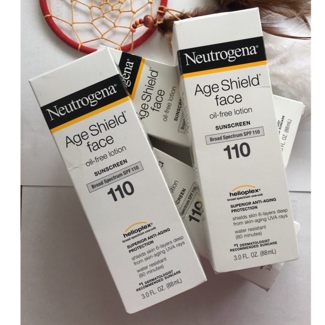 KEM CHỐNG NẮNG CHỐNG LÃO HÓA NEUTROGENA AGE SHIELD FACE LOTION SPF 110 và SPF 70