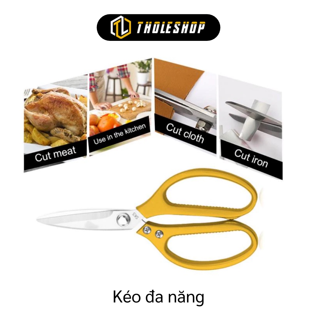 Kéo Nhà Bếp - Kéo Cắt Gà, Cắt Vịt Đa Năng, Đồ Gia Dụng Bền Đẹp, Lưỡi Dao Sắc Bén 7449
