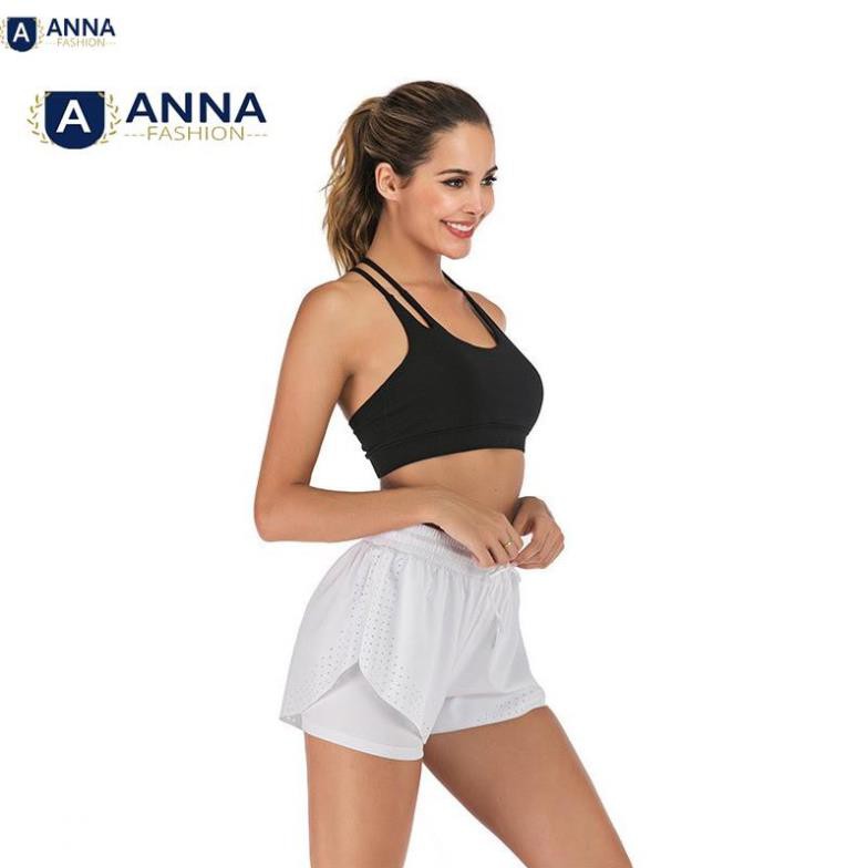 Quần short nữ 2 lớp tập gym yoga ( hình ảnh thật )