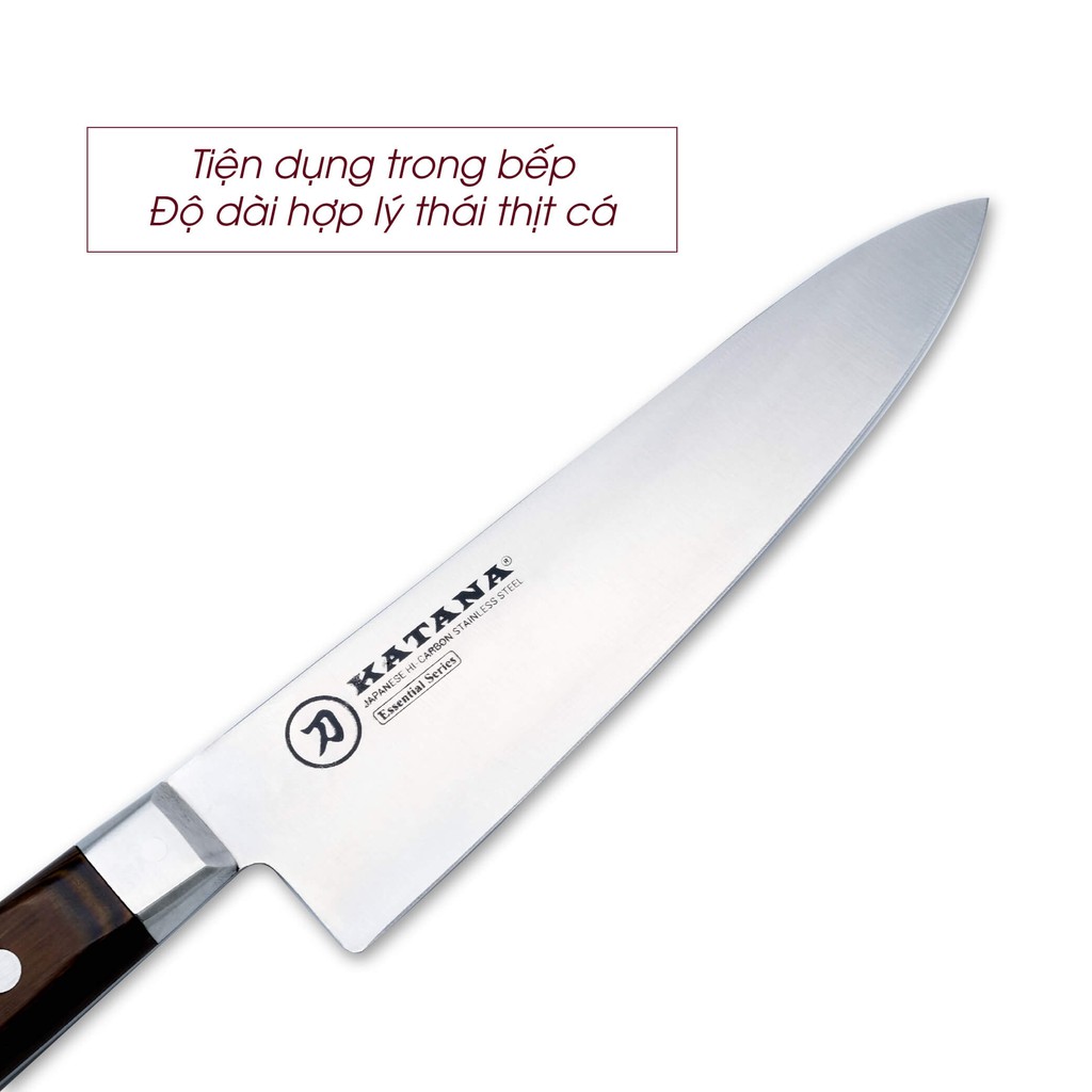 Dao bếp thương hiệu cao cấp KATANA Chef - Dao thái thịt cá KATA202 (180mm)