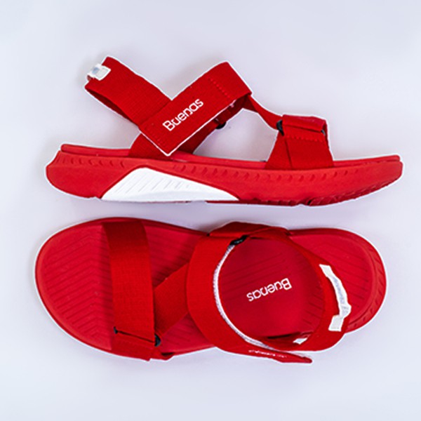 GIÀY SANDAL ĐI HỌC - BUENAS CHÍNH HÃNG F7 ĐỎ SIZE 39, 40, 41, 42, 43 [GIÀY SANDAL NAM NỮ]