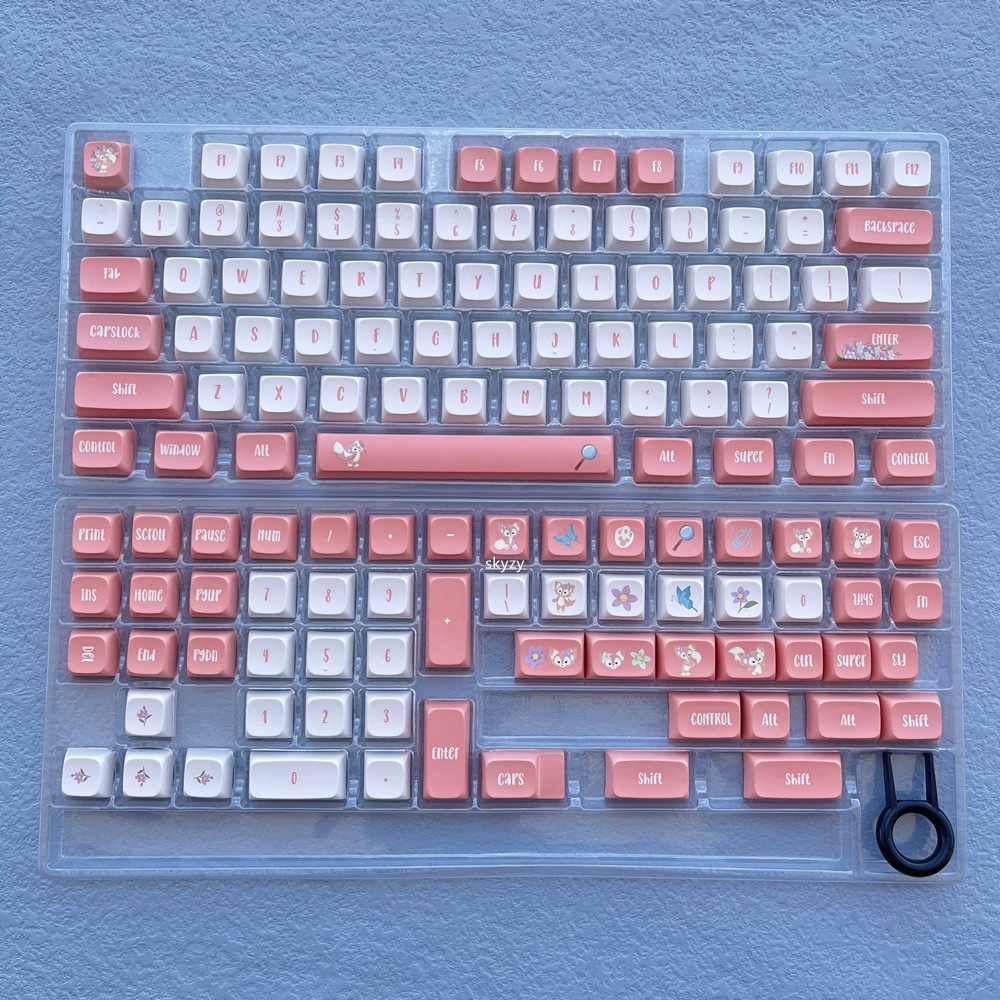 134 Phím LinaBell Keycaps XDA Profile Cô gái Anime PBT DYE SUB Bàn phím cơ học Keycap