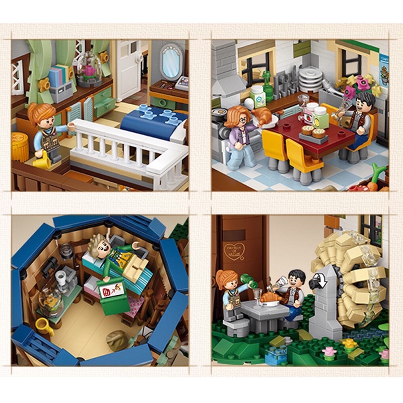 Đồ chơi xếp hình Legogi lắp ráp Nhà trên cây 4761 mảnh LOZ 1033 DIY Forest Tree House