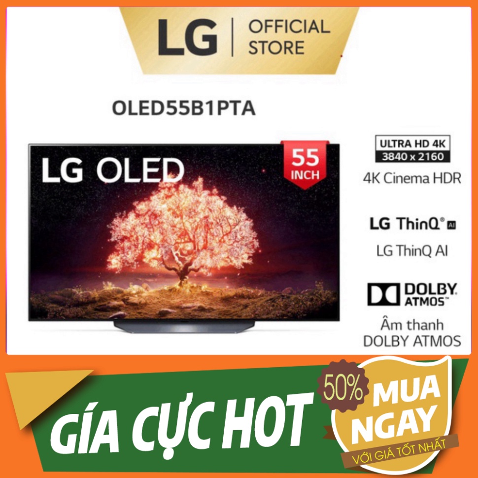 Smart OLED TV LG 55 inch 4K OLED55B1PTA - Model 2021 - Miễn phí lắp đặt