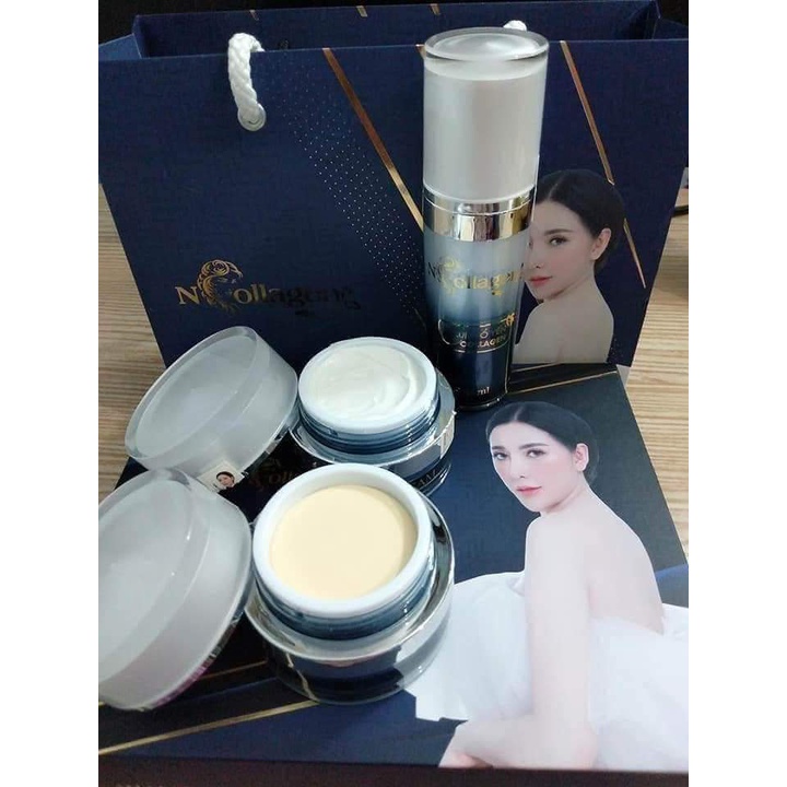 Bộ Kem Tổ Yến NCOLLAGEN - Dưỡng trắng, trẻ hóa nàng da