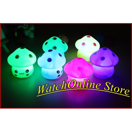 Đèn ngủ hình nấm ,Đèn Ngủ Hình Cây Nấm Lãng Mạn