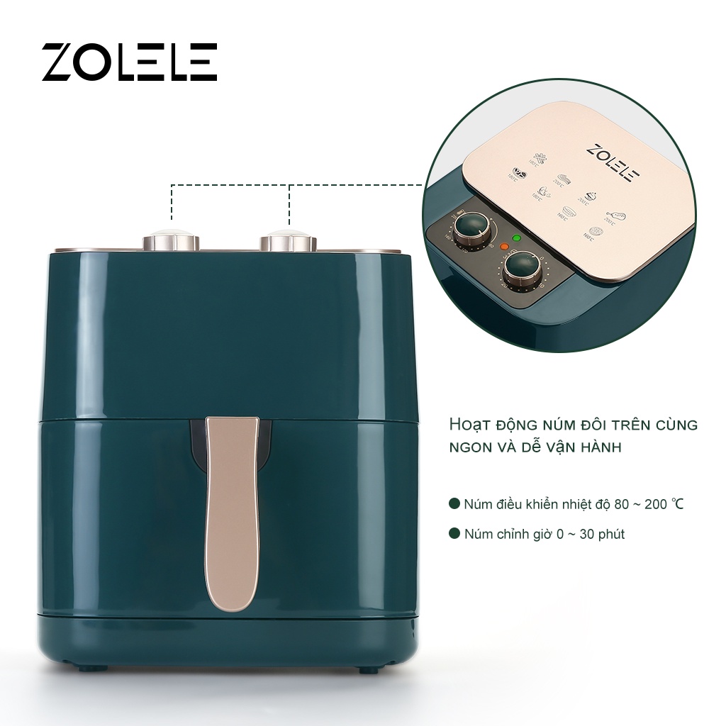 Nồi chiên không khí đa chức năng ZOLELE Zaoo2 6.5L