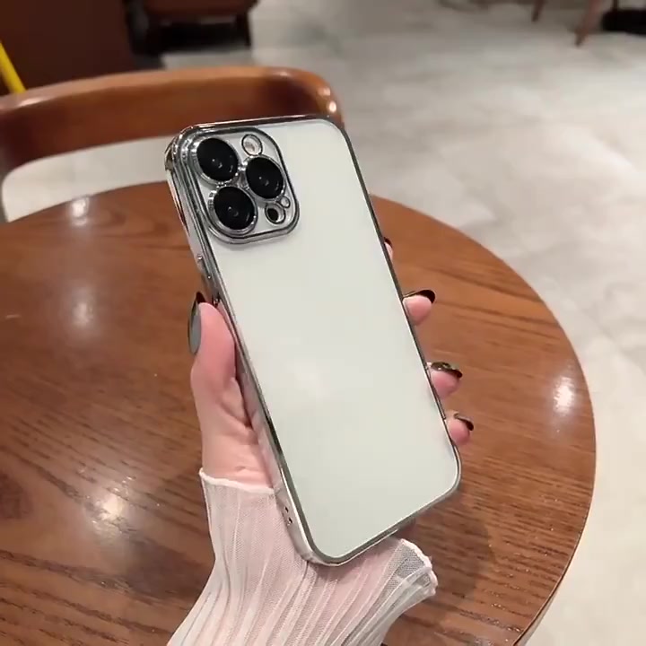 Ốp điện thoại silicon mạ điện dáng vuông cổ điển sang trọng cho For iPhone 14 13 12 11 Pro Max iPhone X XS XR 78Plus SE2020 | BigBuy360 - bigbuy360.vn