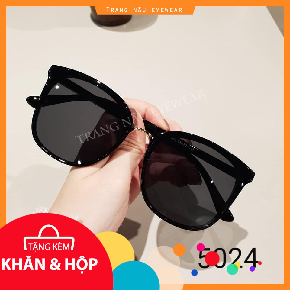 Kính Mát Gọng Tròn Chống Tia Uv400 Kiểu Dáng Cổ Điển Dành Cho Nữ 5024 - kính dâm thời trang chống tia uv 5024 | BigBuy360 - bigbuy360.vn