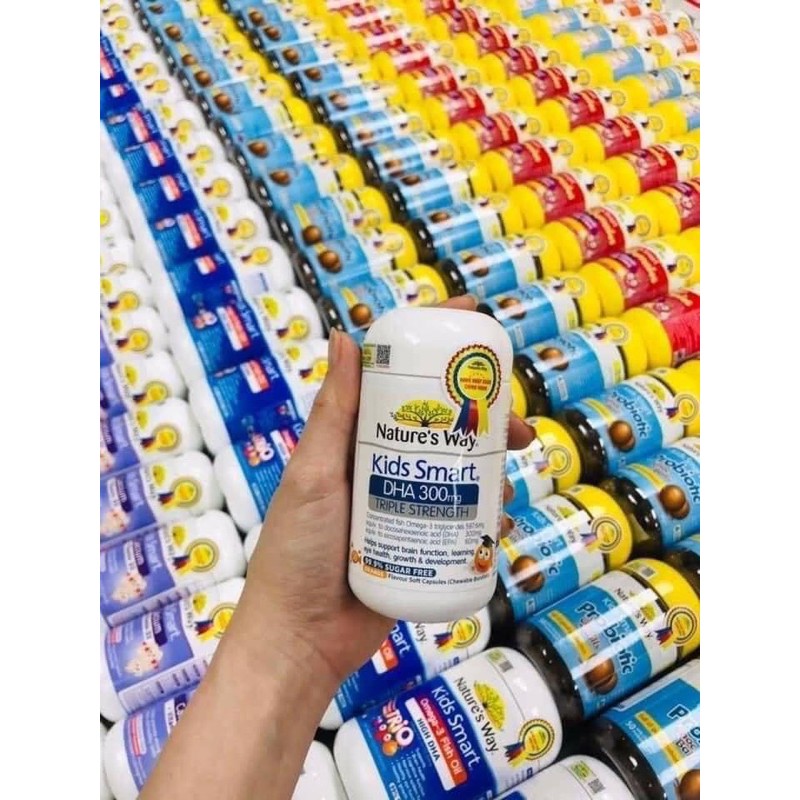 Nature’s Way Kids Smart DHA 300mg - Viên Nhai Bổ Sung DHA Cho Bé Thông Minh
