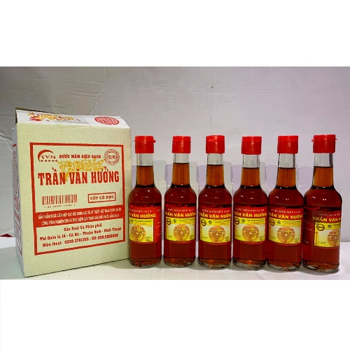 Nước mắm siêu sạch Trần Văn Hưởng cốt cô đặc (thùng 6 chai 250ml/1chai)