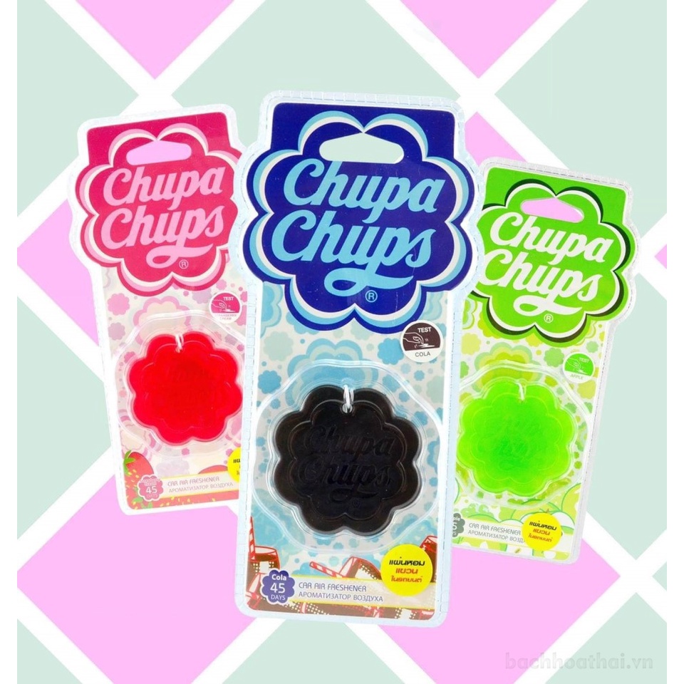Soap thơm điều hòa không khí Chupa Chups Car Air Freshener Thailand