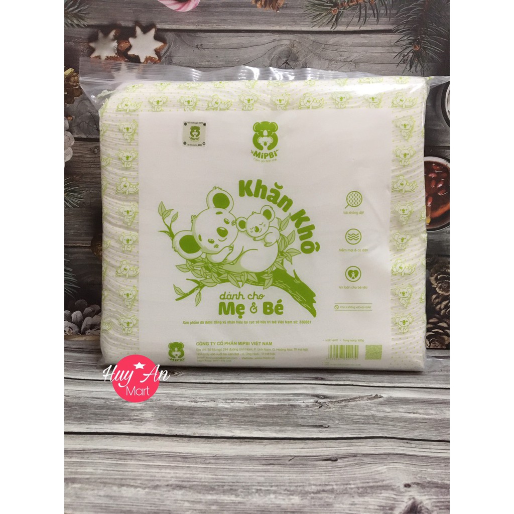 Khăn giấy khô đa năng Mipbi 600gram,900gr an toàn cho bé ✴️HÀNG CHÍNH HÃNG✴️  Khăn khô đa năng MỀM MIN NHƯ LÀN DA EM BÉ