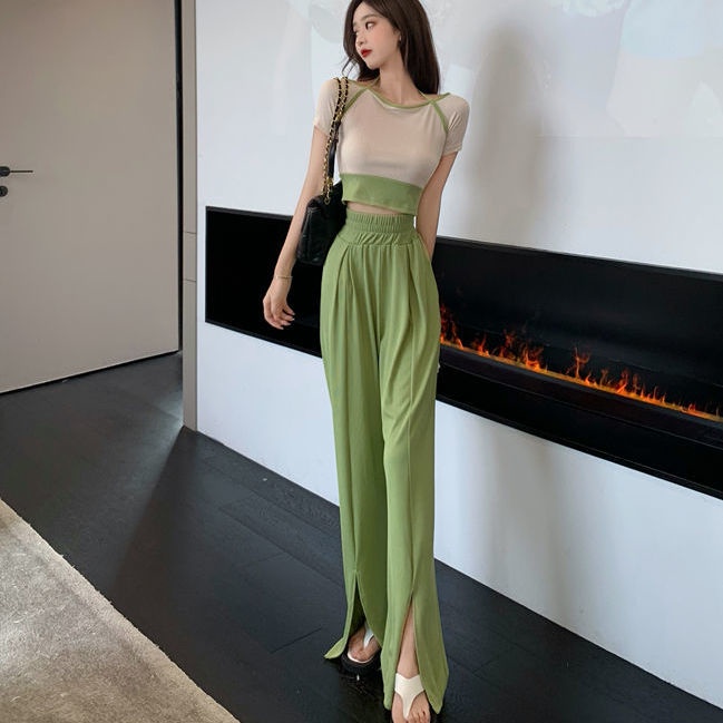 Bộ Đồ Thể Thao Hai Mảnh Thời Trang Mùa Hè Cho Nữ