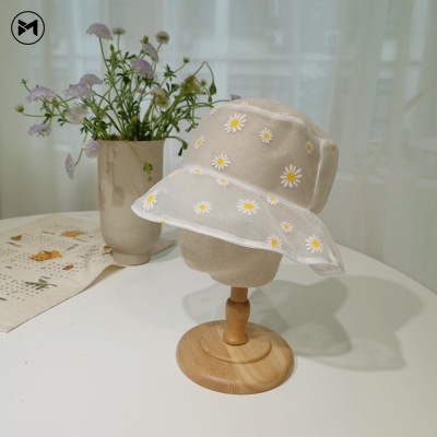 Nón Tai Bèo Phối Lưới Mỏng Thoáng Mát Xinh Xắn Cho Nữ