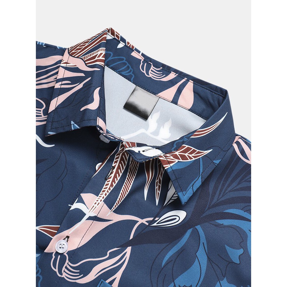 Áo sơ mi nam họa tiết KING'sMAN vải Lụa Thoáng mát - Không nhăn - Form suông LUXURY BLUE | BigBuy360 - bigbuy360.vn