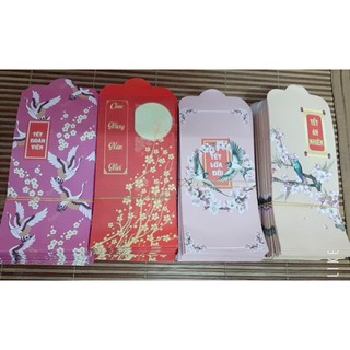 Sẵn Lì xì hoa văn Tết, k in năm sale set 70c