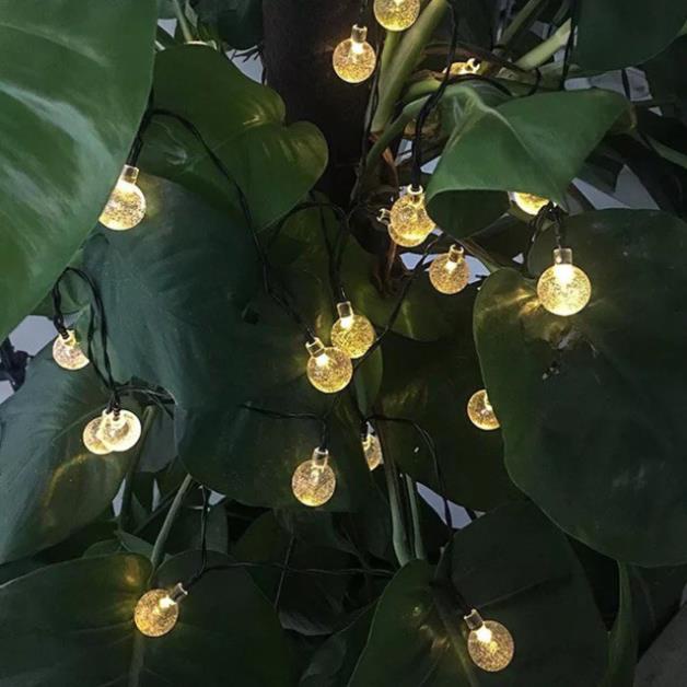 Dây đèn không chớp bi bọt đủ màu 8m 40bóng , dây đèn trang trí chống nước, đèn trang trí noel