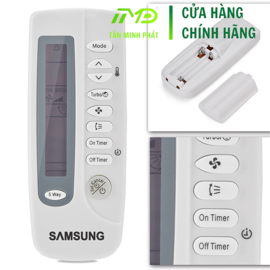 Điều khiển - Remote máy lạnh Samsung (Màn hình dài) Tân Minh Phát