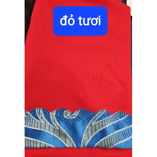 vải lưới dày mix màu
