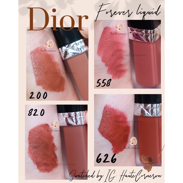 Son kem Lì Dior Forever Liquid 200, 400,558, 637, 720, 840