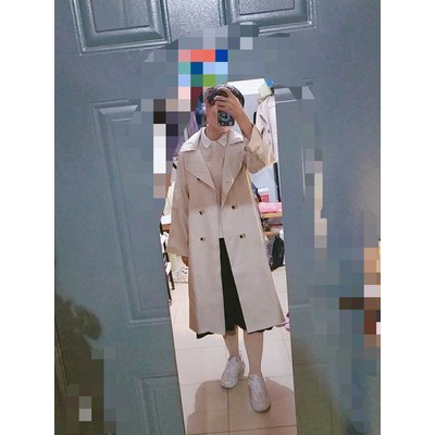 Ảnh thật 5 hình cuối-HC042.Áo khoác mangto thu đông dáng dài phiên bản Hàn Quốc | BigBuy360 - bigbuy360.vn