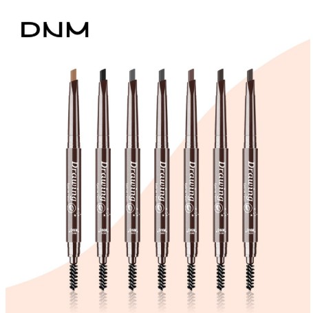 DNM Automatic Eyebrow Pencil with brush Tools Waterproof 7 Colors black pencils