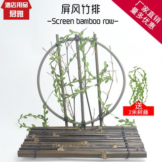 Khay tre tròn đựng trà đạo trang trí nhà cửa