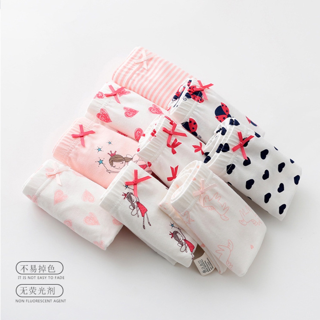 Quần Lót Bé Gái Goldkids312 Quần Chip Bé Gái Set3 Chiếc Cotton Cao Cấp Kháng khuẩn Bảo Vệ Vùng Kín Bé
