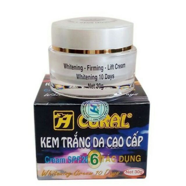 Kem Coral trắng da cao cấp 6 tác dụng