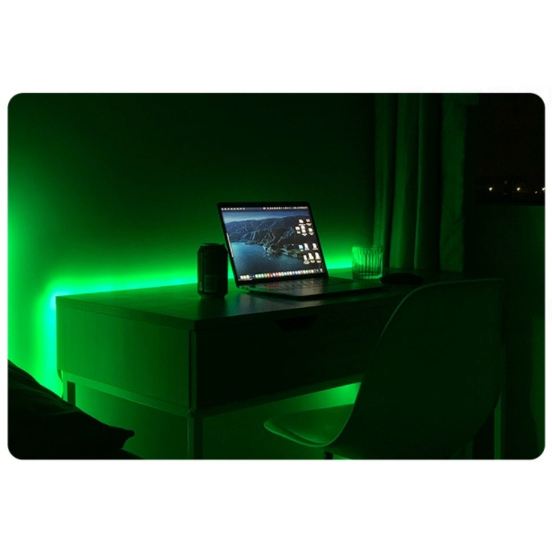 Đèn led RGB nháy theo nhạc, kết nối bluetooth điều khiển qua app điện thoại, kháng nước, có điều khiển hồng ngoại