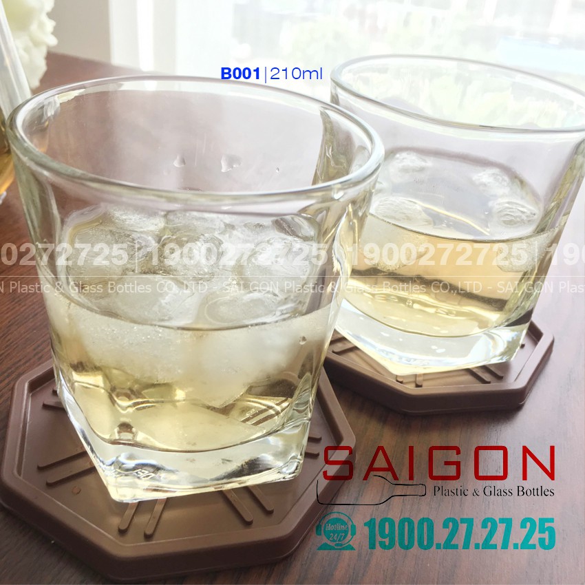 Ly Thủy Tinh Deli 5 Cạnh 210ml | CB001 , Thủy Tinh Cao Cấp | BigBuy360 - bigbuy360.vn