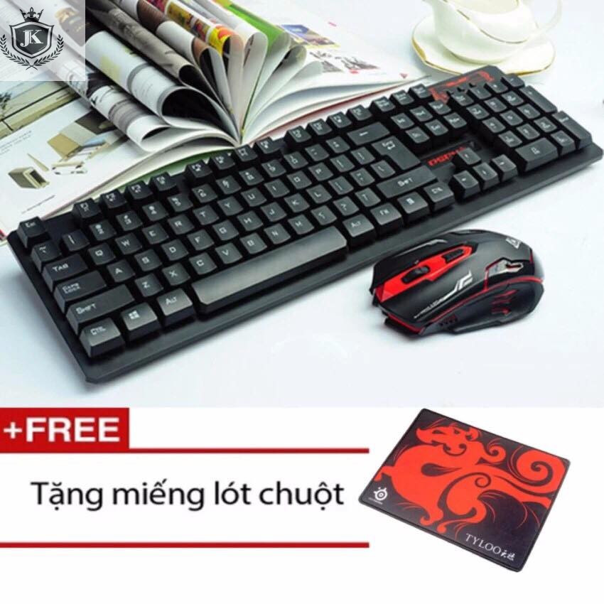 Bộ Bàn Phím Chuột Không Dây HK6500 + Tặng Kèm Tấm Lót Chuột