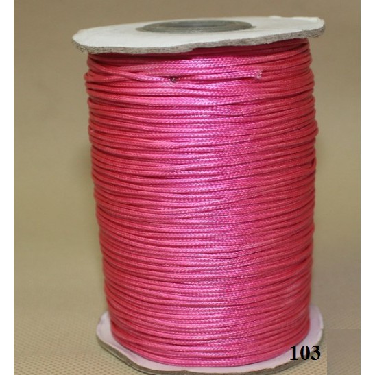 Bó 5-10m Dây sáp da , sáp bóng 1mm có 38 màu để chọn