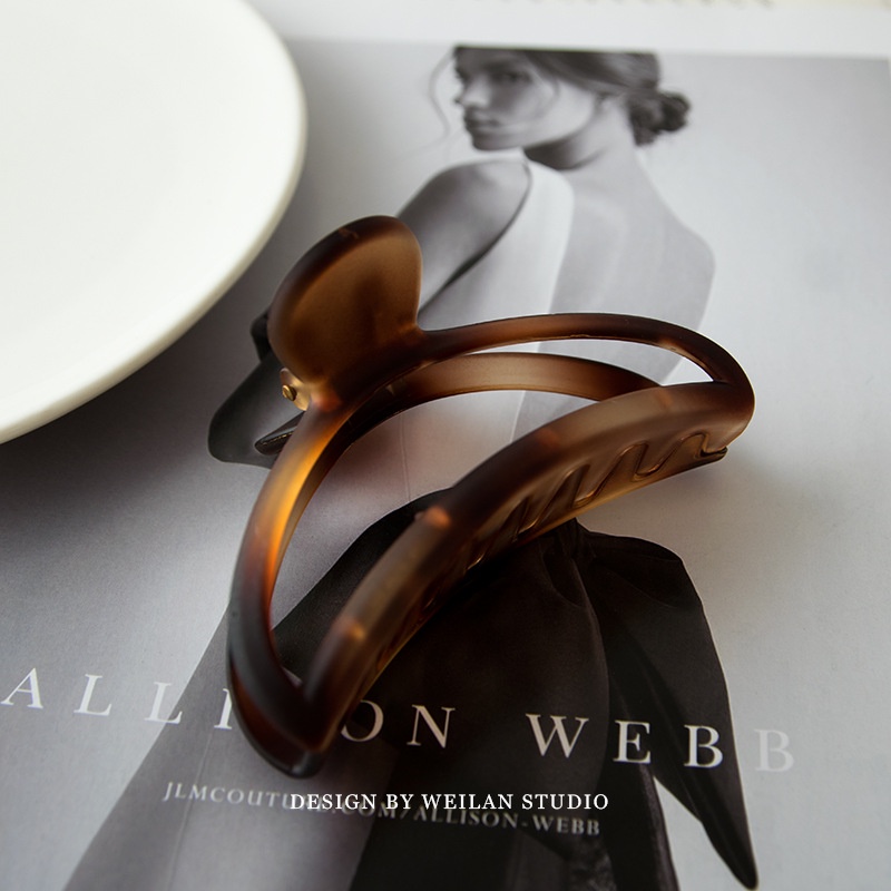 Kẹp Tóc Càng Cua Nhật Bản Màu Vỏ Rùa Phụ Kiện Thời Trang Cho Nữ AB074