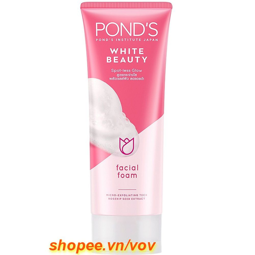 Sữa Rửa Mặt Trắng Hồng Rạng Rỡ Ponds White beauty 100% chính hãng vov cung cấp và bảo trợ