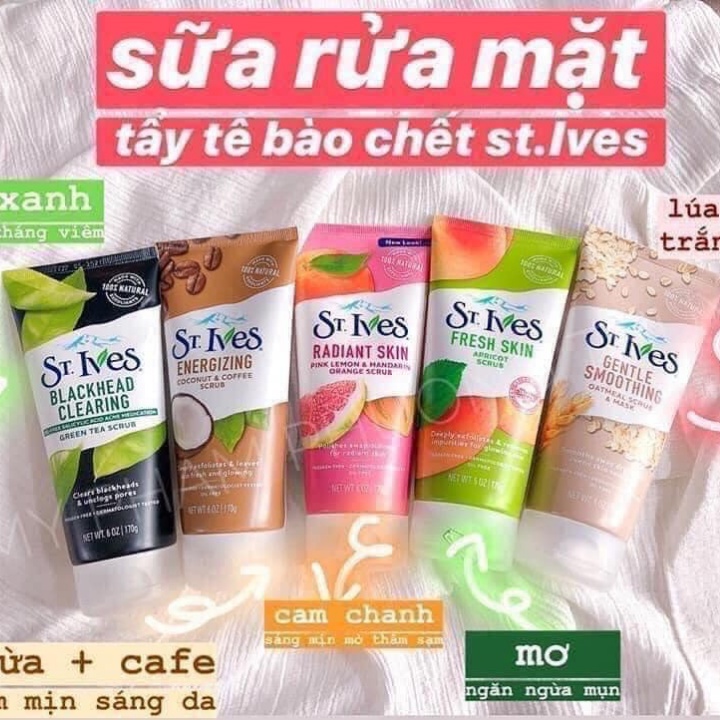 NEW LOOK - Sữa rửa mặt tẩy da chết dịu nhẹ ST.IVES 170G