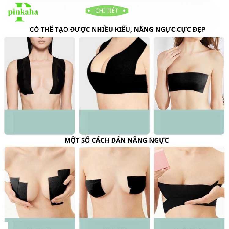 Miếng dán nâng ngực, cuộn dán ngực tạo được nhiều kiểu nâng ngực đa năng PINKAHA B05