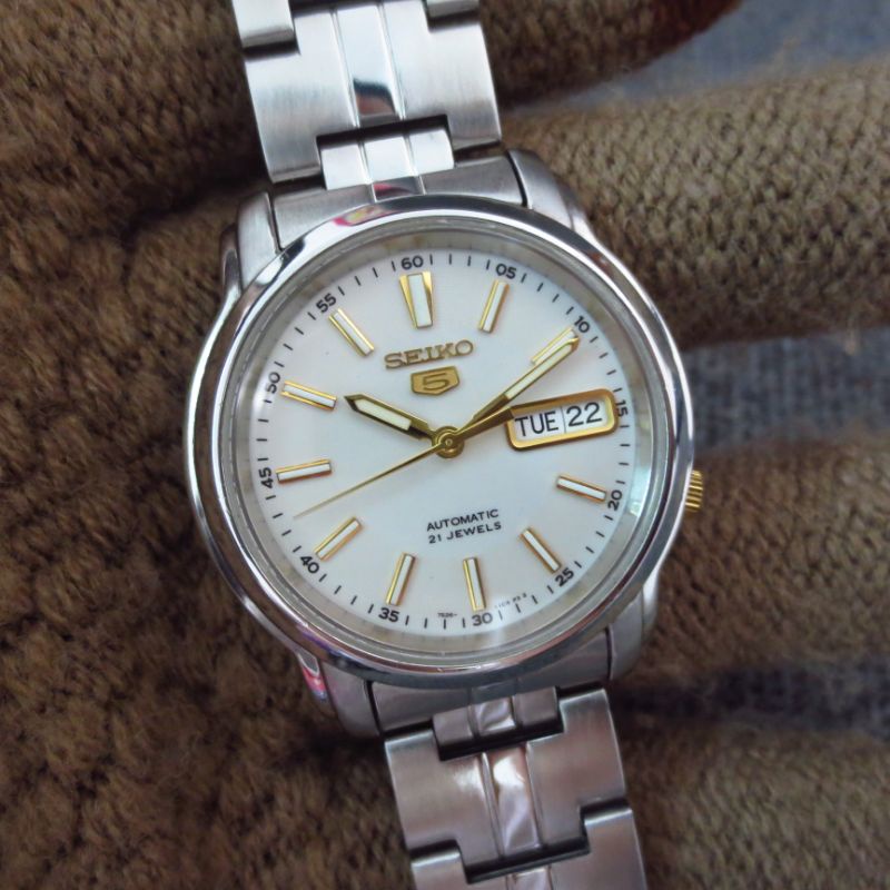 ĐỒNG HỒ CƠ NAM SEIKO 5 AUTOMATIC NHẬT BÃI XỊN - TỰ ĐỘNG TÍCH CÓT